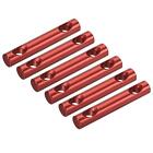 6Pcs Camping Tent Rope Adjusters Cord Tensioners 60mm 2 Hole Aluminum Red