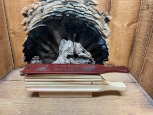Flamed Box Elder one-pc Box Call w/ Padauk Lid This Call Talks Turkey !!! - Picture 1 of 3