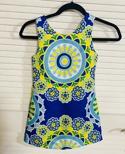 Rare Editions Dress Size 7 Sleeveless Sundress Blue Girls EUC - Picture 1 of 8