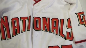 Strasburgo Washington Nationals #37 bianco da uomo majestic cucito taglia 52 - Foto 1 di 5