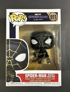 Funko POP! Marvel No Way Home Spider-Man (Black & Gold Suit) #911 Vinyl Figure - Picture 1 of 7