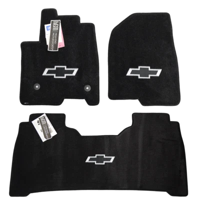 Chevrolet Silverado 1500 2019+ doble cabina alfombrillas pajaritas negras - 32 oz UpGrade Foto 1 de 4