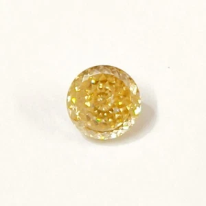 4-5 Ct Champagne Lab Created Diamond Portuguese Cut Top Quality VVS1 Certified - Picture 1 of 5