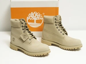 TIMBERLAND Mens Boots Premium 6-Inch Light Brown Lace-Up Waterproof TB0A5RDG - Picture 1 of 10
