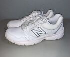 New Balance Womens 411 WA411LW1 White Walking Shoes Sneakers Size 8.5 Wide