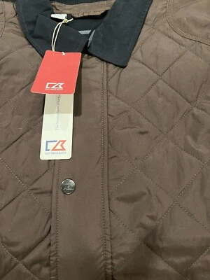 Cutter & Buck Quilted Jacket Brown Men's Large - Image 1 of 3