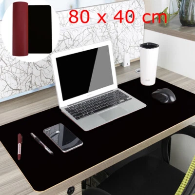 Neu Wasserdichtes Tischunterlage Schreibtischmatte Mousepad PVC-Leder 80 x 40 cm - Bild 1 von 4