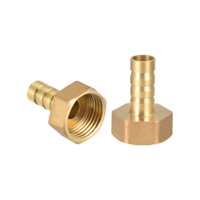 METALLIXITY Messing Widerhaken Schlauchverbinder Adapter 10mm x G1/2 Innengewinde Rohr 2Stk