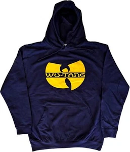 Authentic Wu-Tang Clan Hoodie Band Logo Navy Blue Pullover S-2XL NEU - Bild 1 von 2