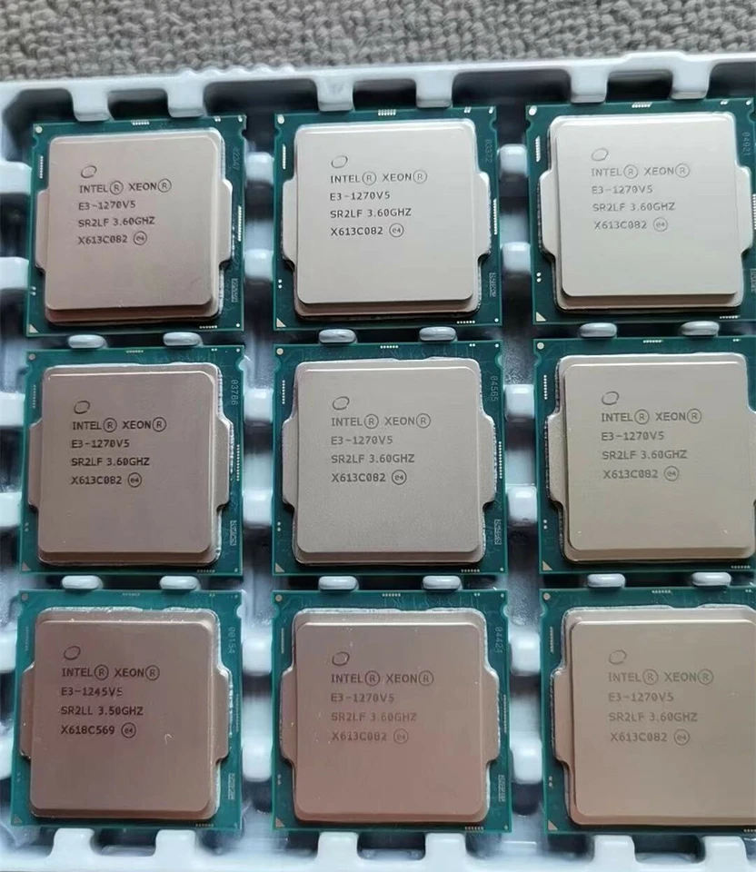 Intel Xeon e3-1270 v5 CPU processor 3.6ghz 8mb 8gt/s sr2lf lga1151 E3 1270V5 - Image 1 of 1