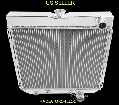 RADIADOR DE ALUMINIO CHAMPION 3 FILAS 1967-1970 MUSTANG MUCHOS COCHES FORD 20" NÚCLEO ANCHO Foto 1 de 2