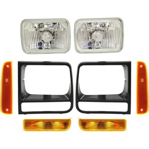 New Front Headlight Door Headlamp Passenger Side For 98-01 Jeep Cherokee Plastic - Bild 1 von 7