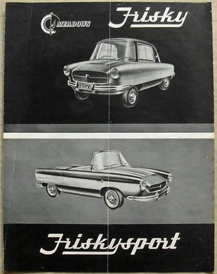 FRISKY & FRISKYSPORT Car Sales Brochure For 1958 #4661/1057 - Image 1 of 3