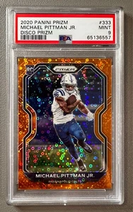 Michael Pittman Jr. 2020 Panini Prizm Rookie RC Orange Disco #333 Colts PSA 9 - Bild 1 von 6