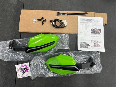 Arctic Cat ProCross Lighted Hand Guards Green P/N 7639-447 2012-2022 XF ZR M OEM - Image 1 of 4