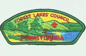 Forest Lakes Council Pfadfinderrat Aufnäher CSP Pennsylvania - Bild 1 von 2