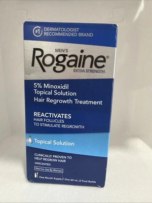 Tratamiento de crecimiento del cabello Rogaine ES para hombre 5% solución tópica caducidad 06/2026 Foto 1 de 2