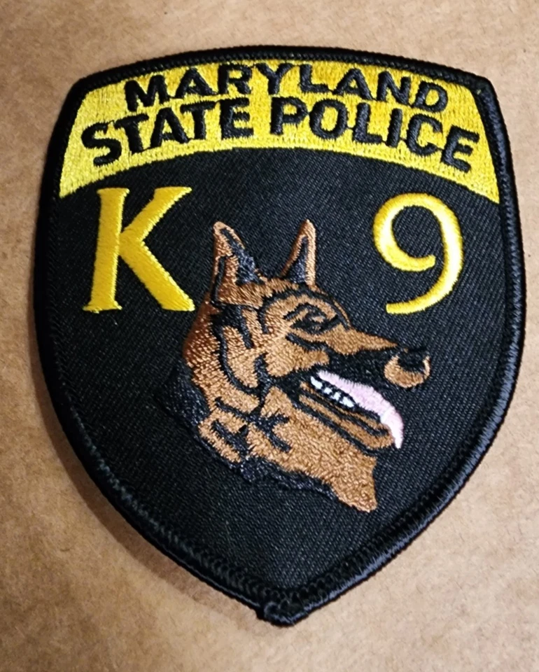 MD Maryland State Police K-9 Unit Police Patch(3in) - Image 1 of 1