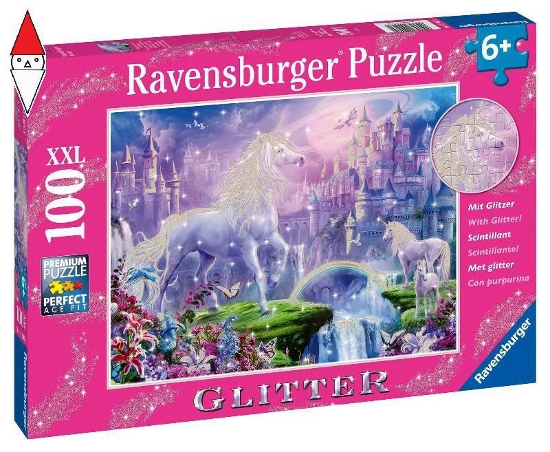PUZZLE RAVENSBURGER PUZZLE 100 PZ REGNO UNICORNO - Immagine 1 di 1