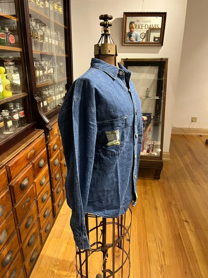 Paquete de 10 camisas abotonadas vintage de cáñamo Highhh Society selladas a granel de los años 90 nuevas de colección Foto 1 de 4