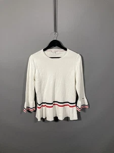 TOMMY HILFIGER Jumper - Size Small - White - Great Condition - Women’s - Picture 1 of 5