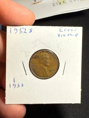 1952 S United States Lincoln Cent Error Coin - Image 1 of 2
