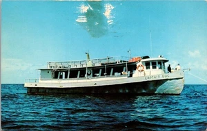 Postkarte Galveston Texas Captain Doc Group Fischerboot Vintage UNP - Bild 1 von 2