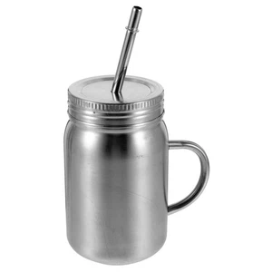 Stainless Steel Mason Cup Travel Dad Tumbler with Lid Metal Tumblers Lids - Picture 1 of 9