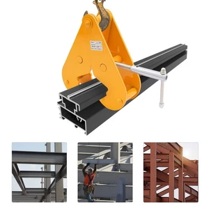 Abrazadera de viga 3 toneladas capacidad de carga abrazadera de elevación brida de apertura ajustable 80-320 mm - Imagen 1 de 17