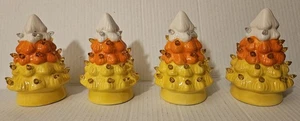 Mr. Halloween Illuminated Mini Candy Corn Nostalgic Trees Set of 4 - Picture 1 of 9