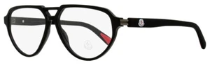 Moncler ML5162 001 Schwarz Pilotenbrille Kunststoff Optik Brillengestell 57-13-145 - Bild 1 von 3