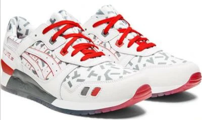 Asics Tigre Gel Lyte III Blanco 1191A251-100 Zapatillas Zapatos Hombre - Imagen 1 de 3