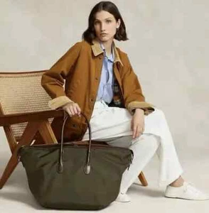 Borsa da viaggio Polo Ralph Lauren Bellport extra large nylon pelle weekender - Foto 1 di 6