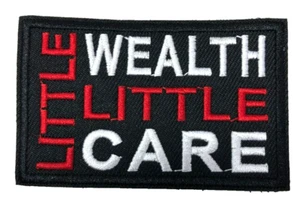 Patch Sew On Take Off Embroidered Clothing Hats Jackets Coat Sign Message A329 - Picture 1 of 3