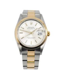 Rolex Oyster Perpetual Date 18K/Stainless Steel Watch 15203 - Picture 1 of 5