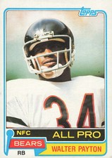 1981 Topps #400 Walter Payton   Card TCCCX