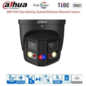 Dahua 8MP 180° Telecamera IP Panoramica Luce Suono Allarme Doppia Luce SMD4.0 Nero - Foto 1 di 22