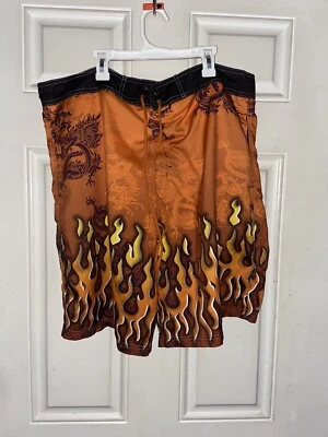 WILSON  -  MEN'S FIRE FLAMES SIZE L SWIM BATHING SUIT - Image 1 of 4