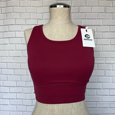 WANOSS Women Workout Crop Tops High Impact Sports Bra for Yoga Gym Fitness NWT - Image 1 of 4