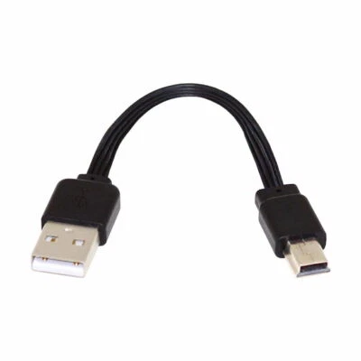 Jimier USB2.0 Type-A Male to Mini USB 5Pin Male Data Flat Slim FPC Cable for FPV - Image 1 of 4