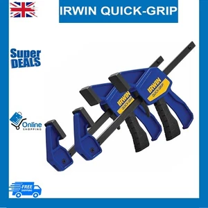 IRWIN QUICK-GRIP Light-Duty 63kg Mini 300mm Trigger Clamp, Twin Pack, ?T54122EL7 - Picture 1 of 5