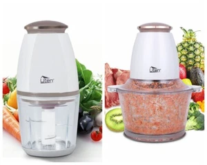 Tritacarne Multi Universale Ciotola Acciaio Inox Contenitore Vetro Tritacarne - Foto 1 di 15