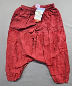 New Shop Holic Fashion Loose Kids Pants elastic waist draw string size Large Red - Picture 1 of 11