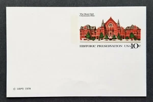 US 1978 Scott # UX73 Historic Cincinatti Music Hall 10¢ postal card MNH Postcard - Picture 1 of 1