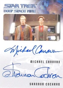 Deep Space Nine Heroes & Villains Shannon Cochran Michael Canavan Dual Autograph - Picture 1 of 1