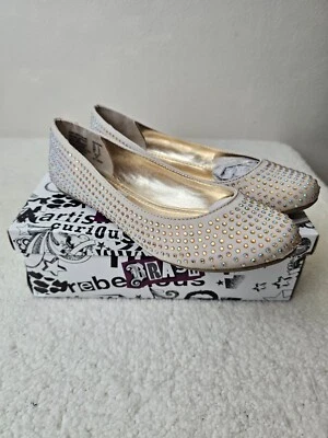 Pisos con tachuelas de diamantes de imitación Brash 94176 Pierre - 8, champán #8408 Foto 1 de 4