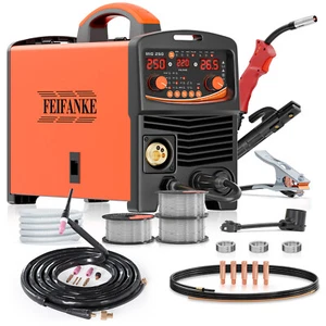 Aluminium Gasless Welder 6 in 1 MAG MIG 250A 230V with Tig Welding Torch - Picture 1 of 17