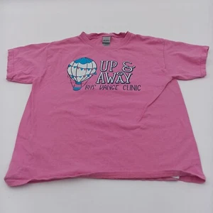 Gildan Shirt Girls Medium Pink Up & Away BHS Dance Clinic Tee - Picture 1 of 6