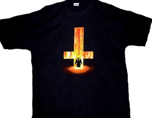 SKULL - Baphomet Burning Cross - T-Shirt - Größe Size XL  - Bild 1 von 1