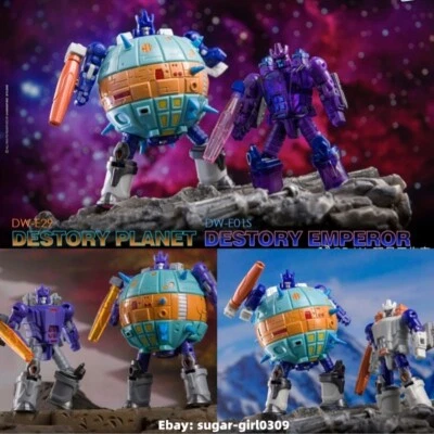 Dr.WuDW-E01 DESTORY EMPEROR DW-E29 DESTORY PLANET Action Figure 6cm MINI ROBOTS - Image 1 of 4